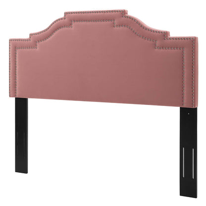 Lucia Twin Performance Velvet Headboard, Velvet, Pink, 21888