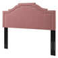 Lucia Twin Performance Velvet Headboard, Velvet, Pink, 21888