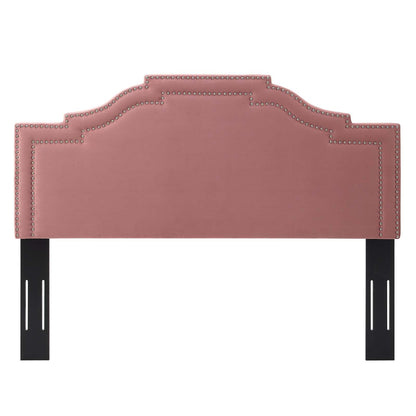 Lucia Twin Performance Velvet Headboard, Velvet, Pink, 21888