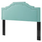 Lucia Twin Performance Velvet Headboard, Velvet, Blue, 21890
