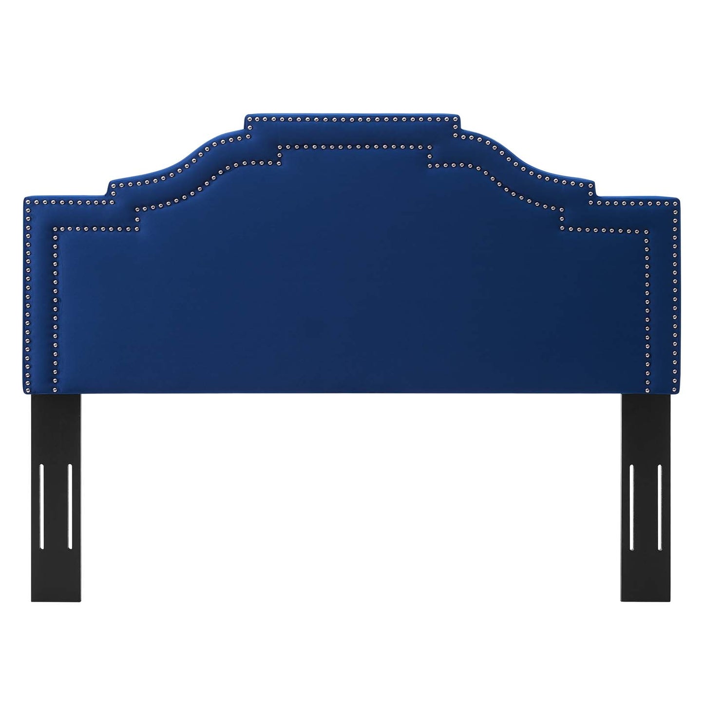 Lucia Full/Queen Performance Velvet Headboard, Velvet, Blue Navy, 21899