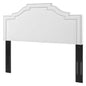 Lucia King/California King Performance Velvet Headboard, Velvet, White, 21910