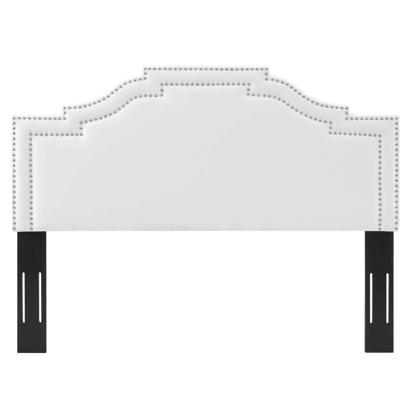 Lucia King/California King Performance Velvet Headboard, Velvet, White, 21910