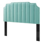 Rosalind Performance Velvet Twin Headboard, Velvet, Blue, 21914