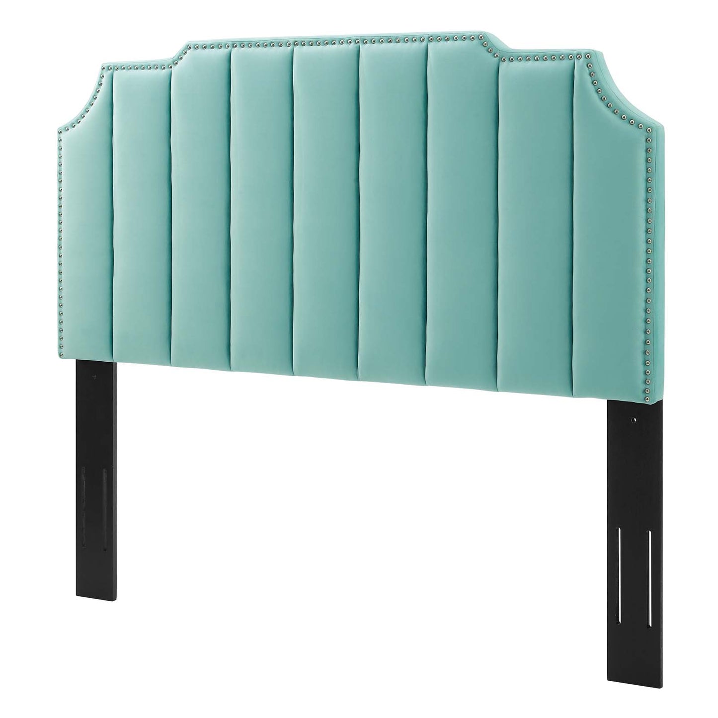 Rosalind Performance Velvet Full/Queen Headboard, Velvet, Blue, 21922