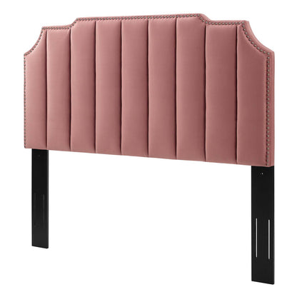 Rosalind Performance Velvet King/California King Headboard, Velvet, Pink, 21928