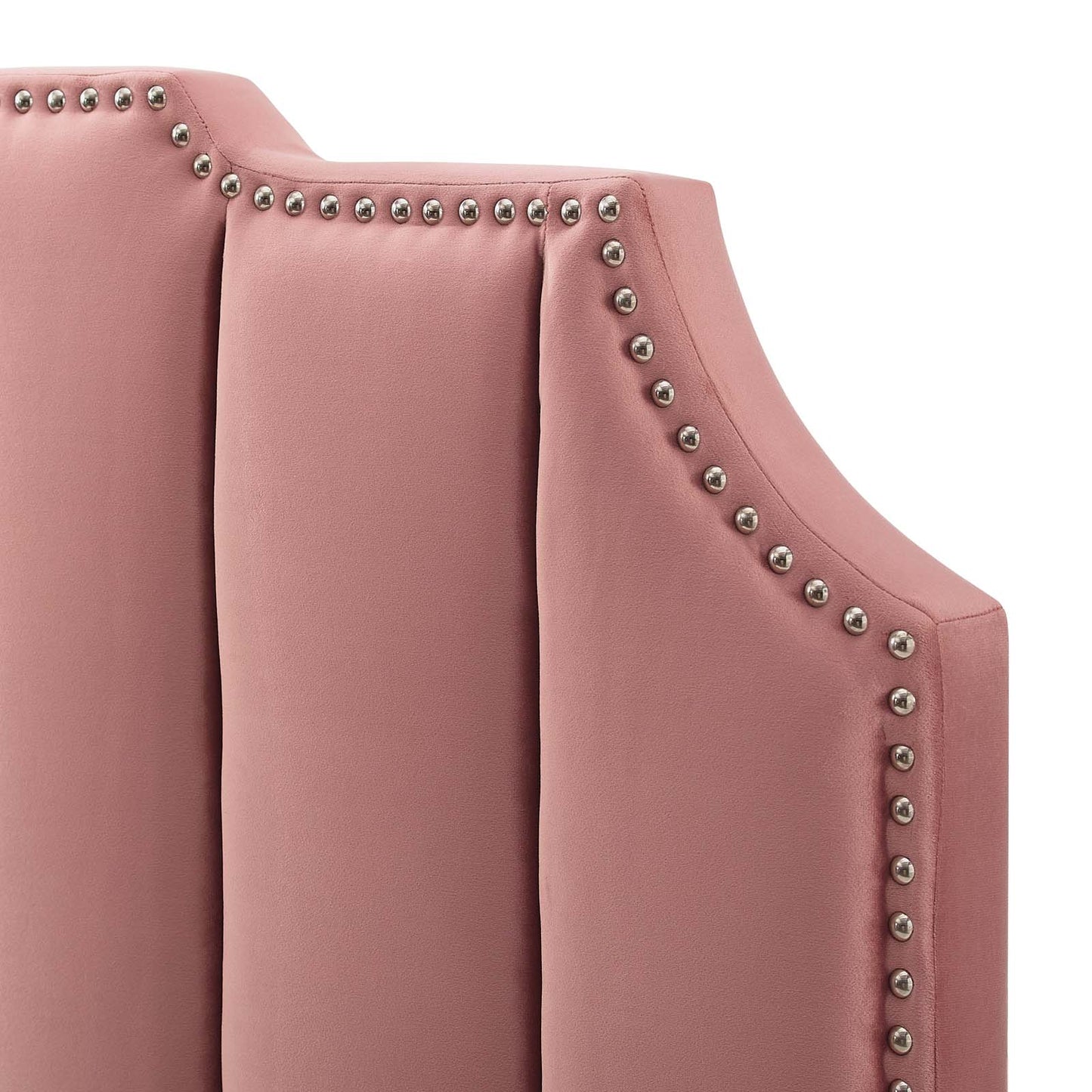 Rosalind Performance Velvet King/California King Headboard, Velvet, Pink, 21928