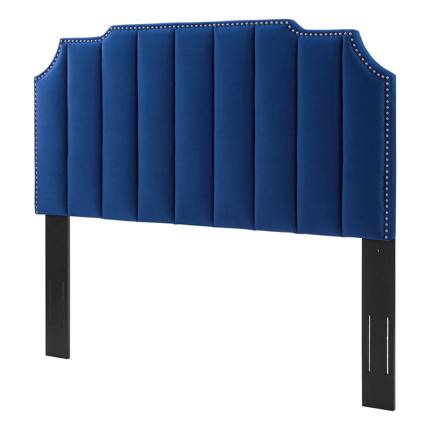 Rosalind Performance Velvet King/California King Headboard, Velvet, Blue Navy, 21931