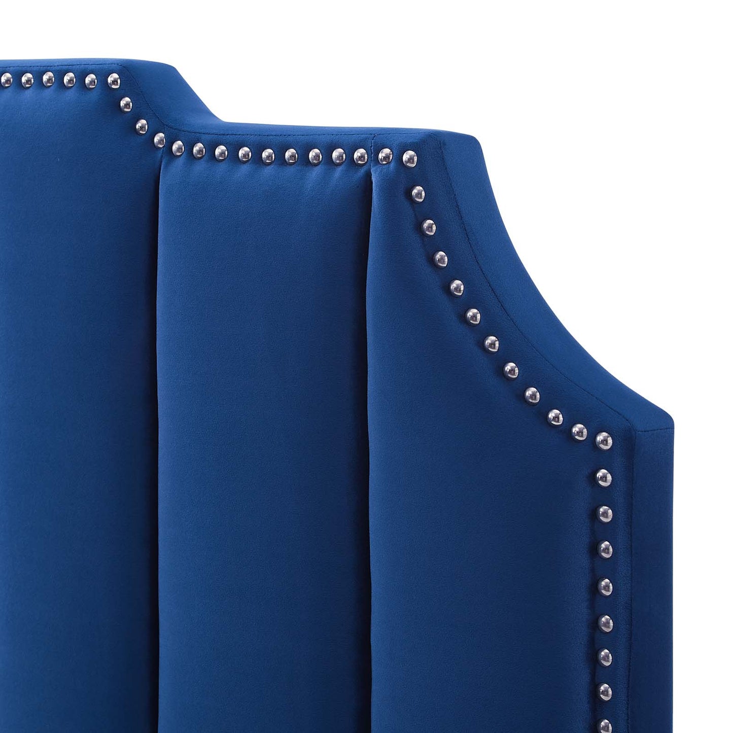 Rosalind Performance Velvet King/California King Headboard, Velvet, Blue Navy, 21931