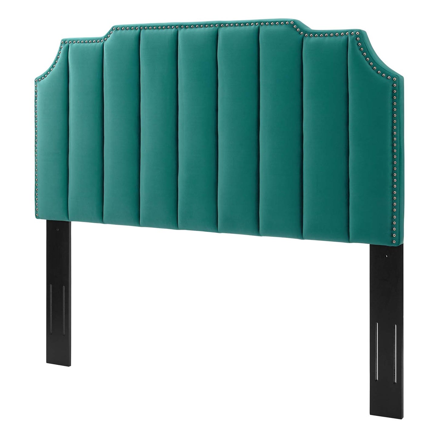 Rosalind Performance Velvet King/California King Headboard, Velvet, Teal Blue, 21933