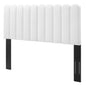 Delilah Performance Velvet Twin Headboard, Velvet, White, 21942