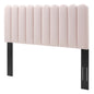 Delilah Performance Velvet Full/Queen Headboard, Velvet, Pink, 21948