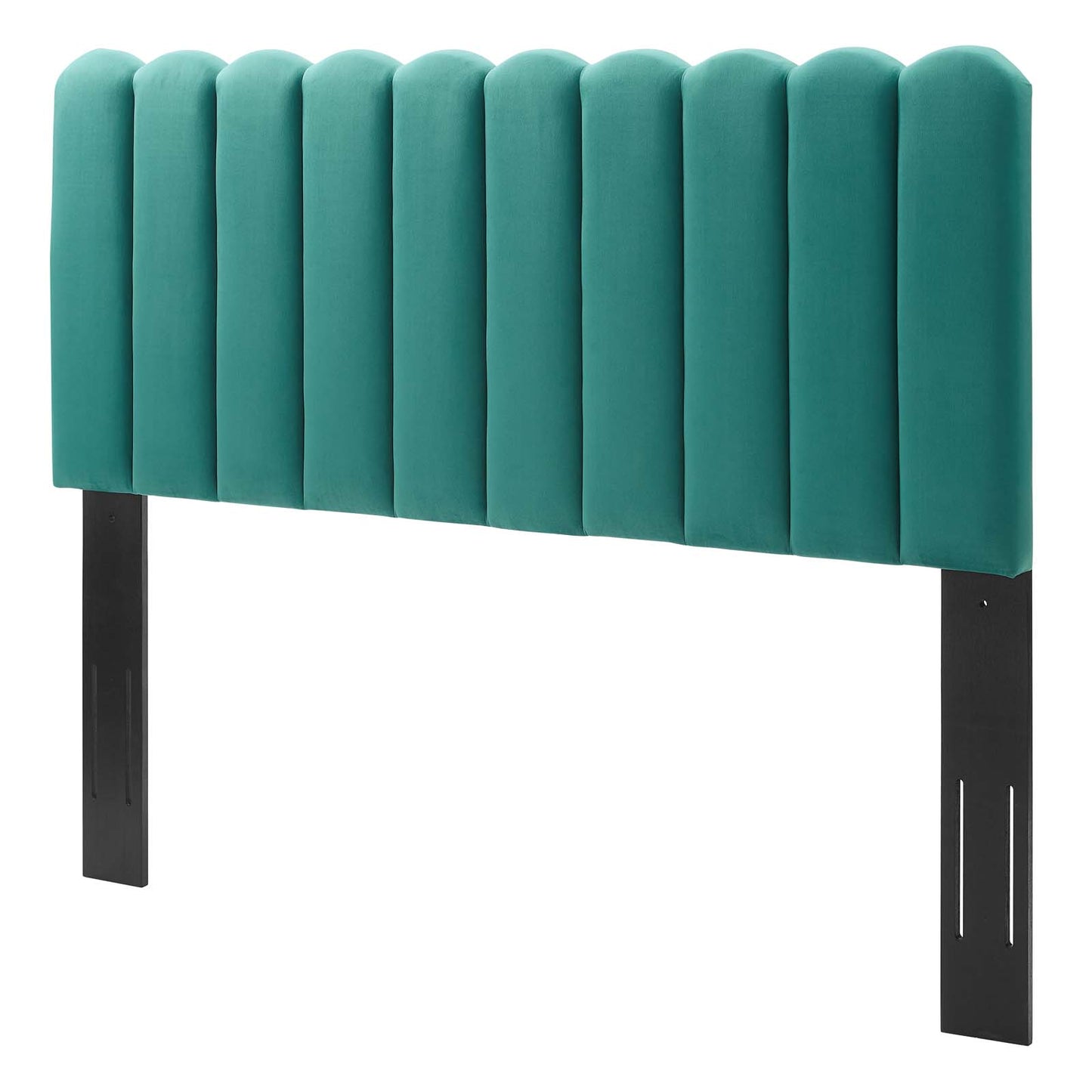 Delilah Performance Velvet Full/Queen Headboard, Velvet, Teal Blue, 21949