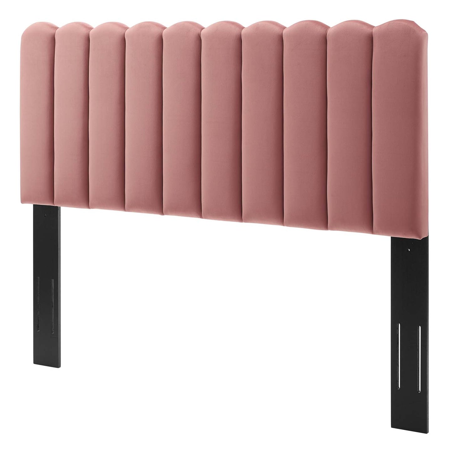 Delilah Performance Velvet King/California King Headboard, Velvet, Pink, 21952