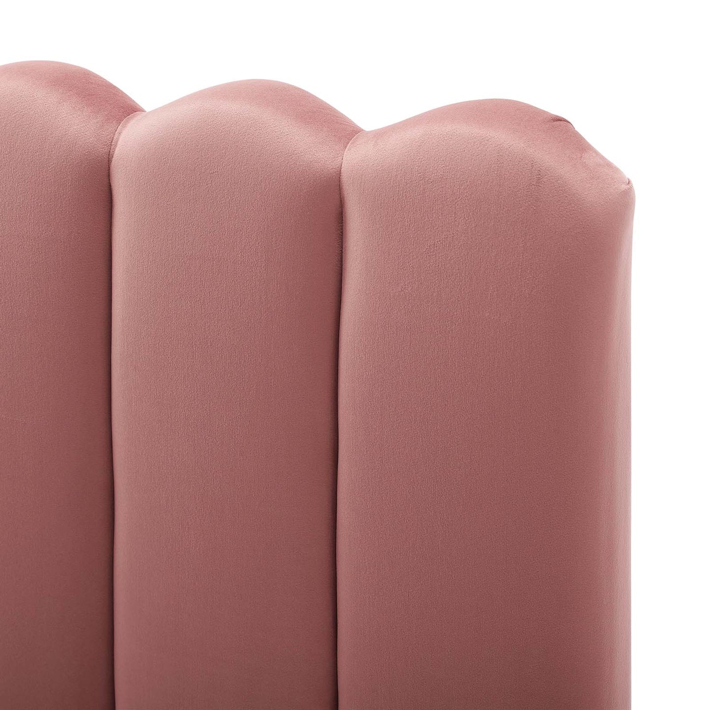Delilah Performance Velvet King/California King Headboard, Velvet, Pink, 21952