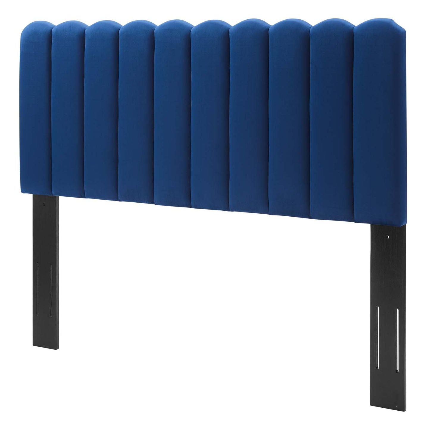 Delilah Performance Velvet King/California King Headboard, Velvet, Blue Navy, 21955