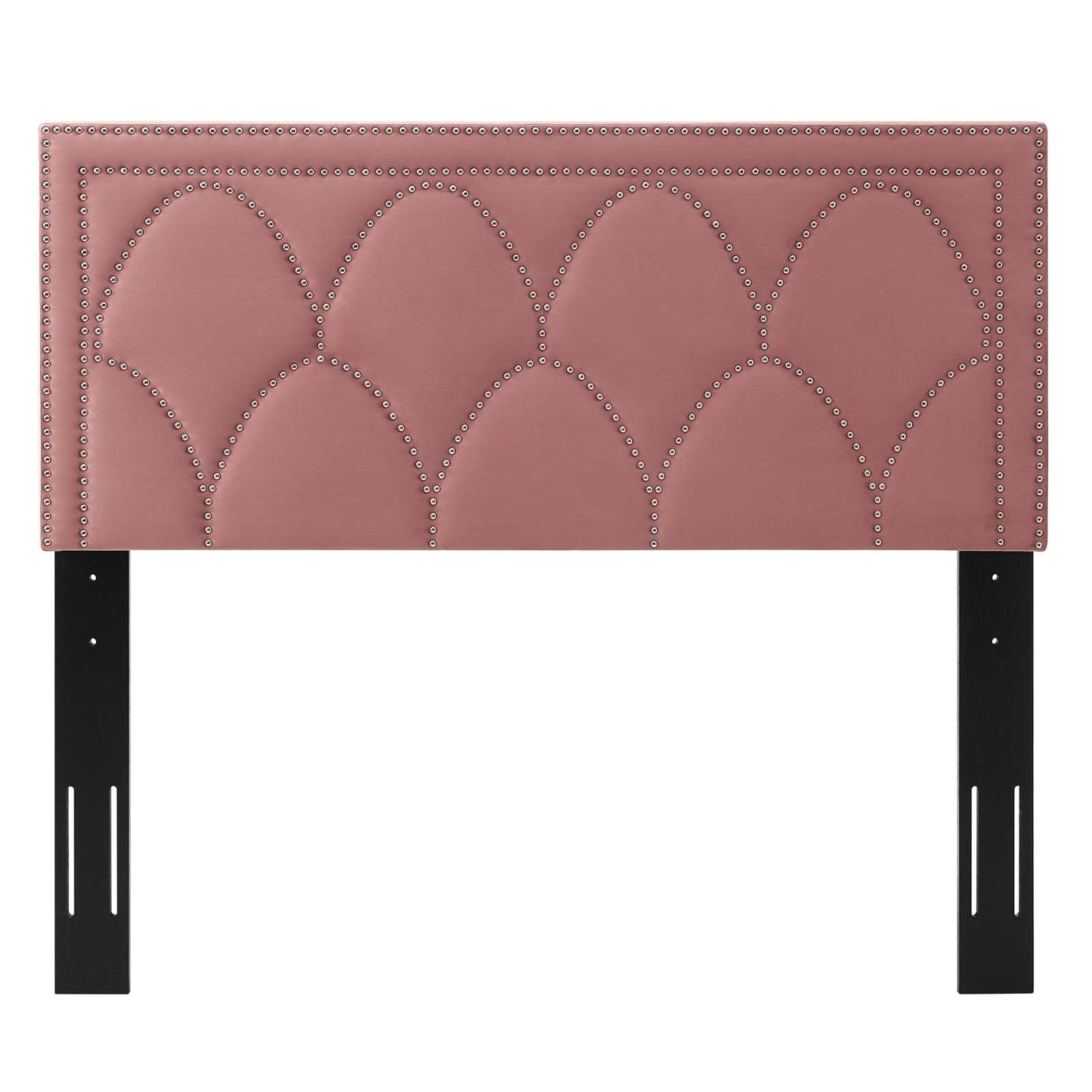 Greta Performance Velvet Full/Queen Headboard, Velvet, Pink, 21960