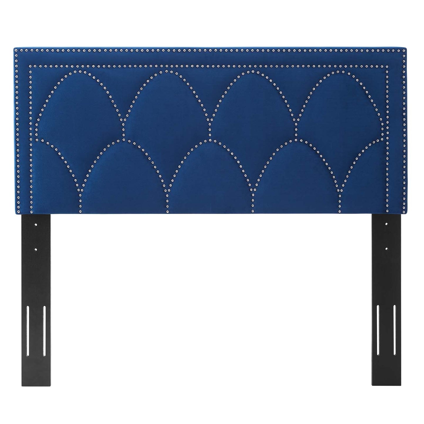 Greta Performance Velvet Full/Queen Headboard, Velvet, Blue Navy, 21963