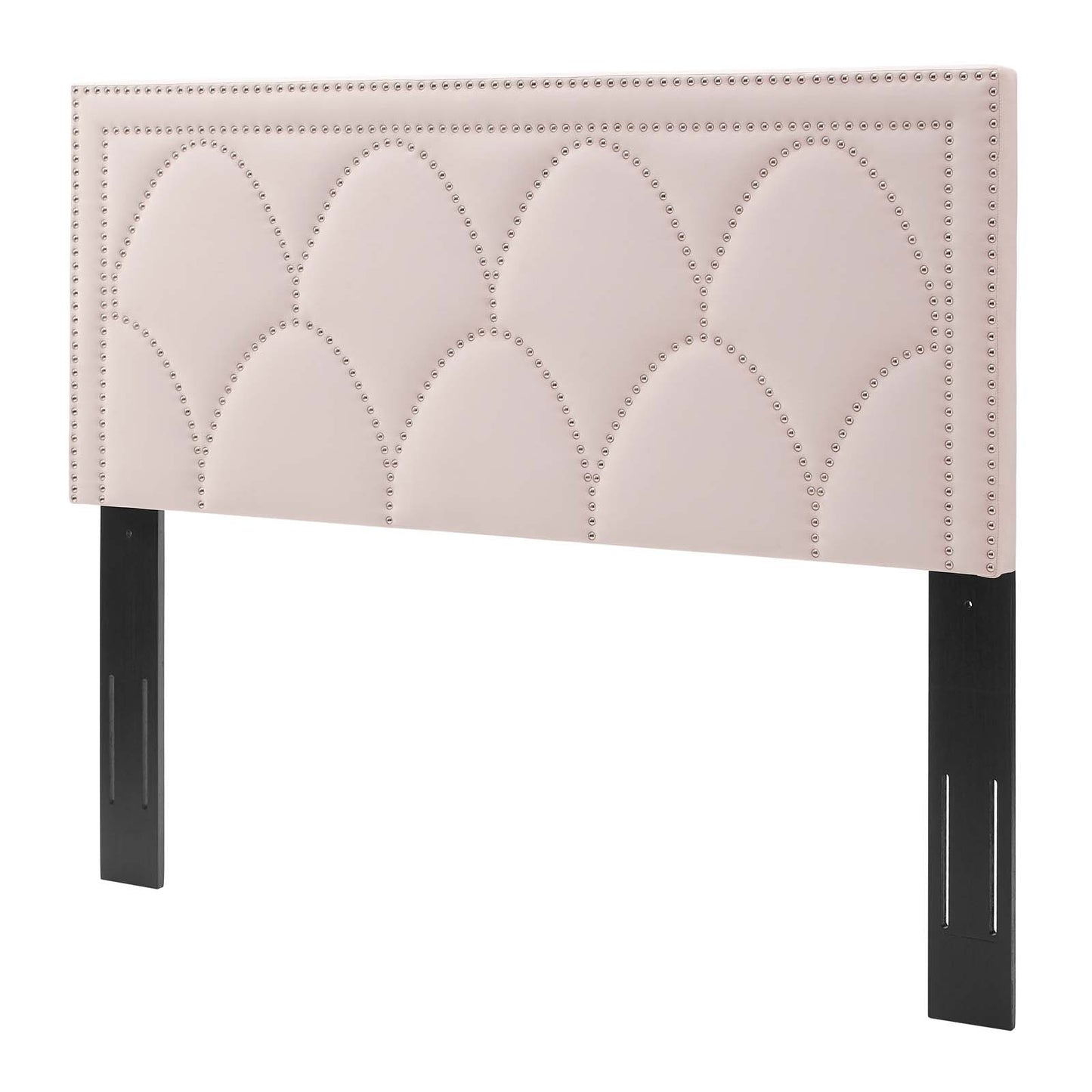 Greta Performance Velvet Full/Queen Headboard, Velvet, Pink, 21964