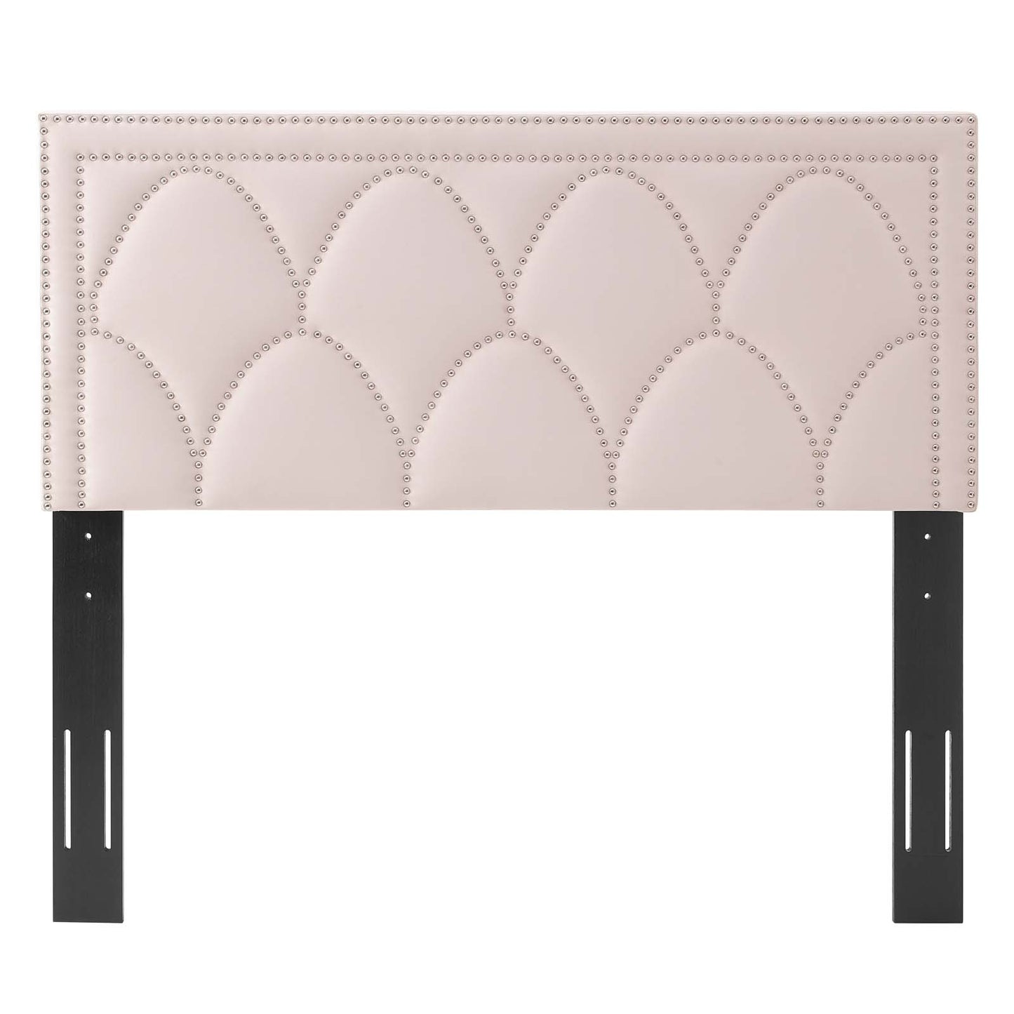 Greta Performance Velvet Full/Queen Headboard, Velvet, Pink, 21964