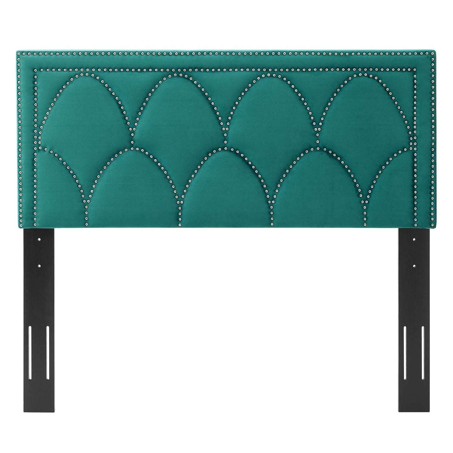Greta Performance Velvet Full/Queen Headboard, Velvet, Teal Blue, 21965