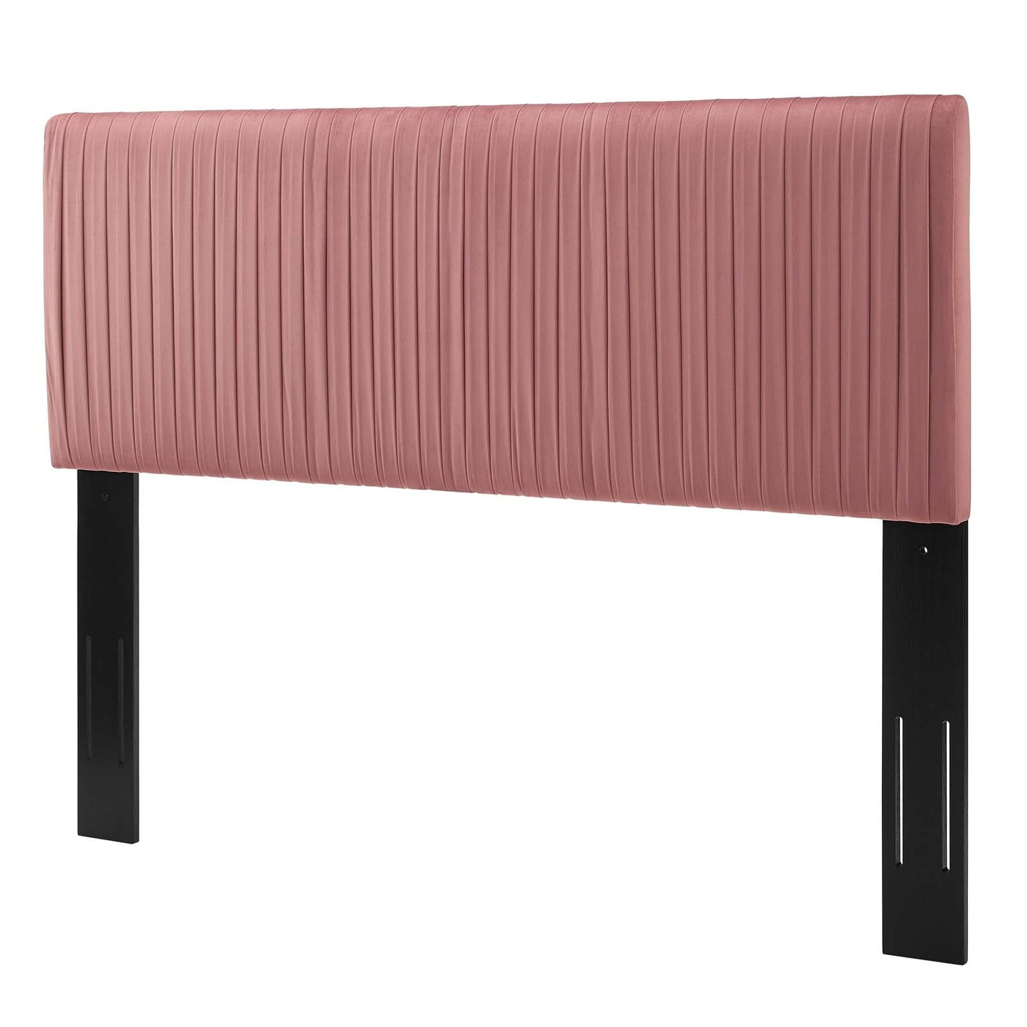 Eloise Channel Tufted Performance Velvet King/California King Headboard, Velvet, Pink, 21992