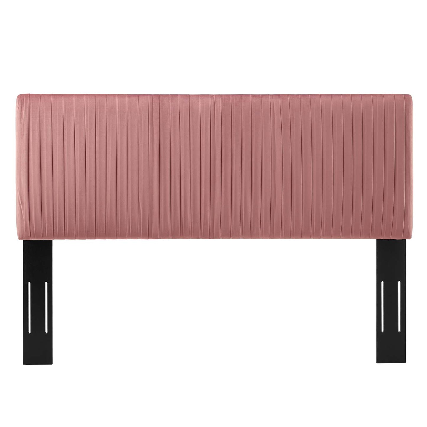 Eloise Channel Tufted Performance Velvet King/California King Headboard, Velvet, Pink, 21992