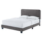 Celine Channel Tufted Performance Velvet King Bed, Velvet, Grey Gray, 22001
