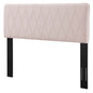 Leila Performance Velvet Full/Queen Headboard, Velvet, Pink, 22111