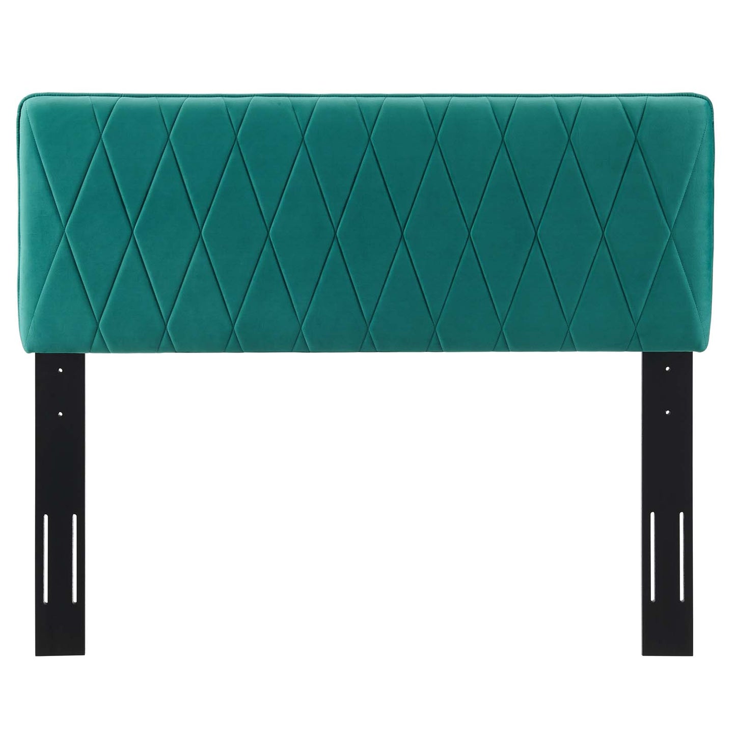 Leila Performance Velvet Full/Queen Headboard, Velvet, Teal Blue, 22112