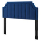 Alyona Channel Tufted Performance Velvet King/California, Velvet, Blue Navy, 22142