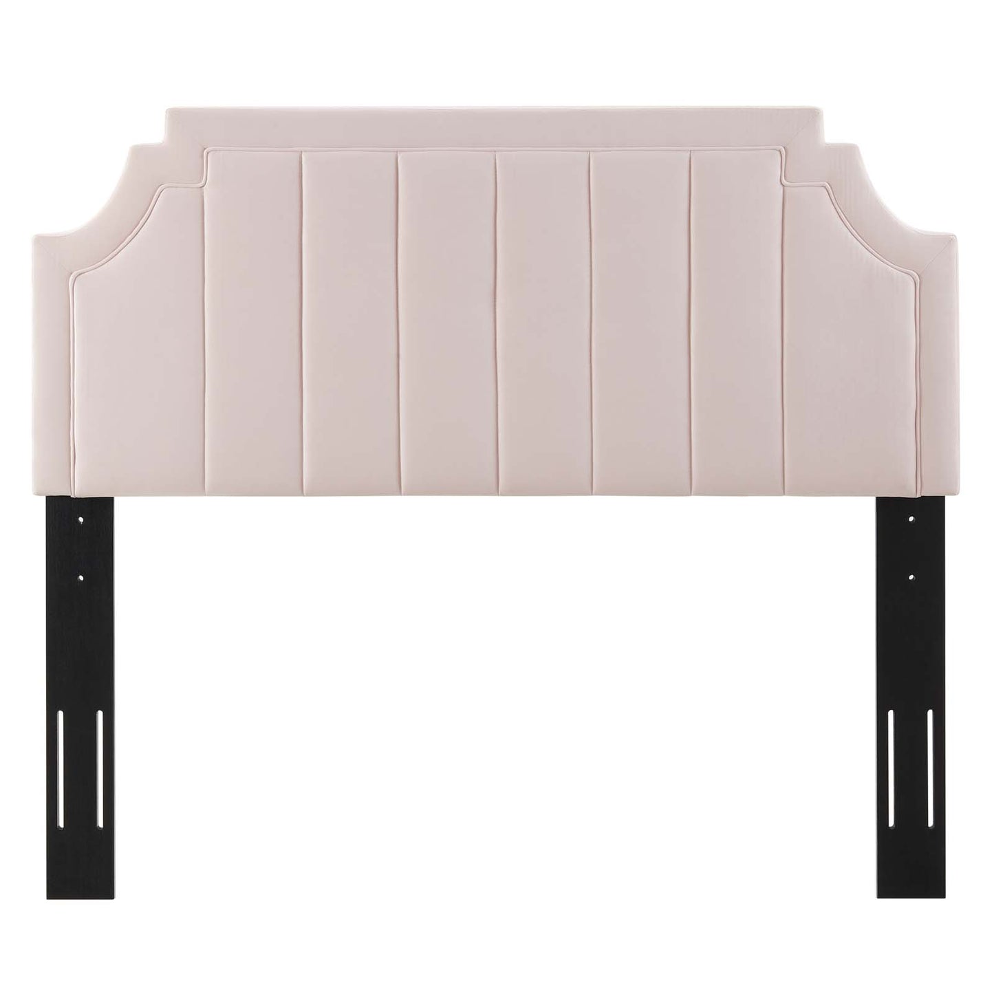 Alyona Channel Tufted Performance Velvet King/California, Velvet, Pink, 22143