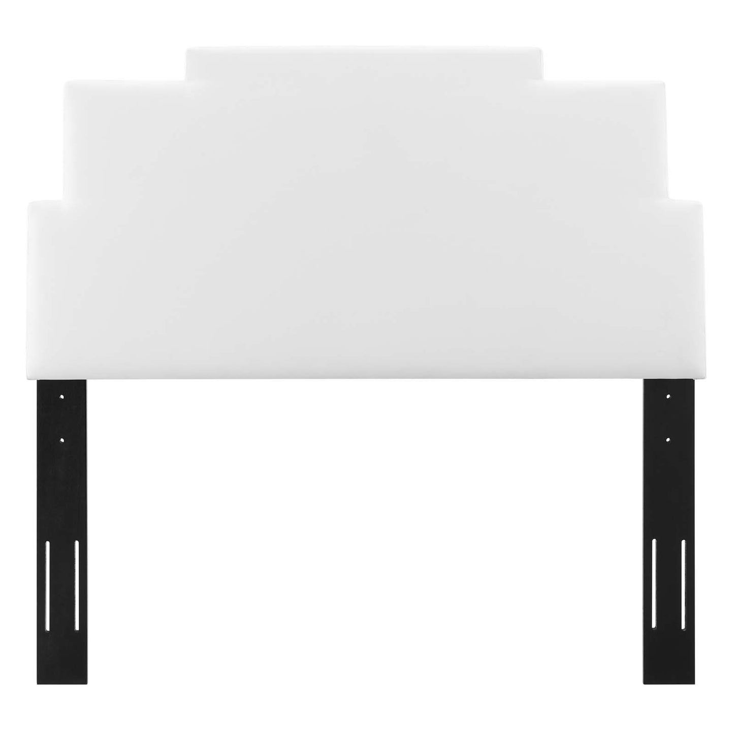 Kasia Performance Velvet Twin Headboard, Velvet, White, 22177