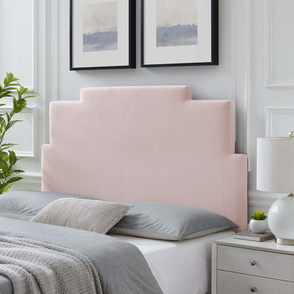 Kasia Performance Velvet Full/Queen Headboard, Velvet, Pink, 22183