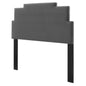 Kasia Performance Velvet King/California King Headboard, Velvet, Dark Grey Gray, 22186
