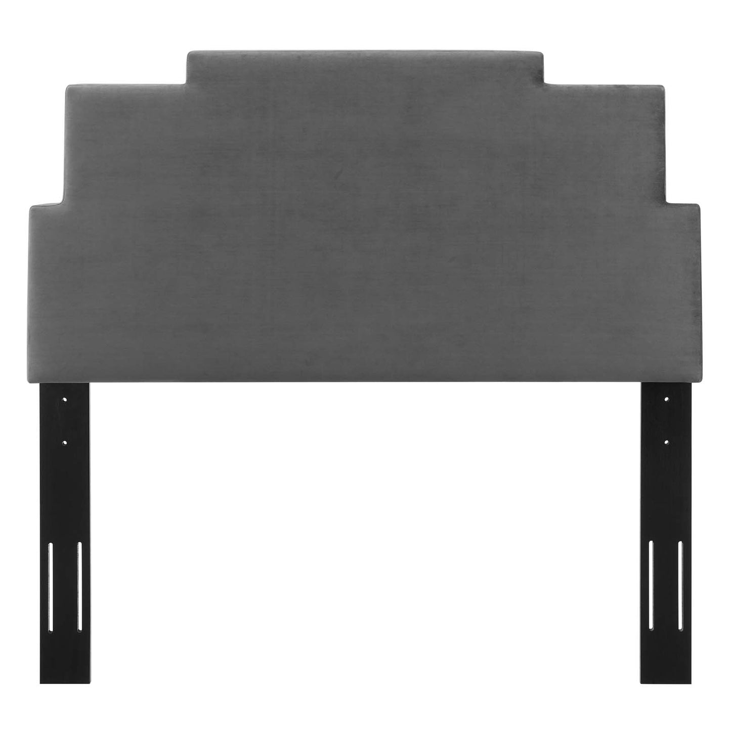 Kasia Performance Velvet King/California King Headboard, Velvet, Dark Grey Gray, 22186
