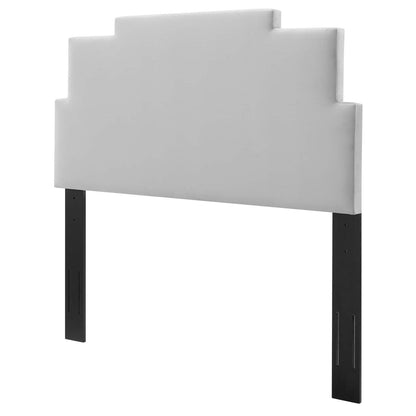 Kasia Performance Velvet King/California King Headboard, Velvet, Light Grey Gray, 22188