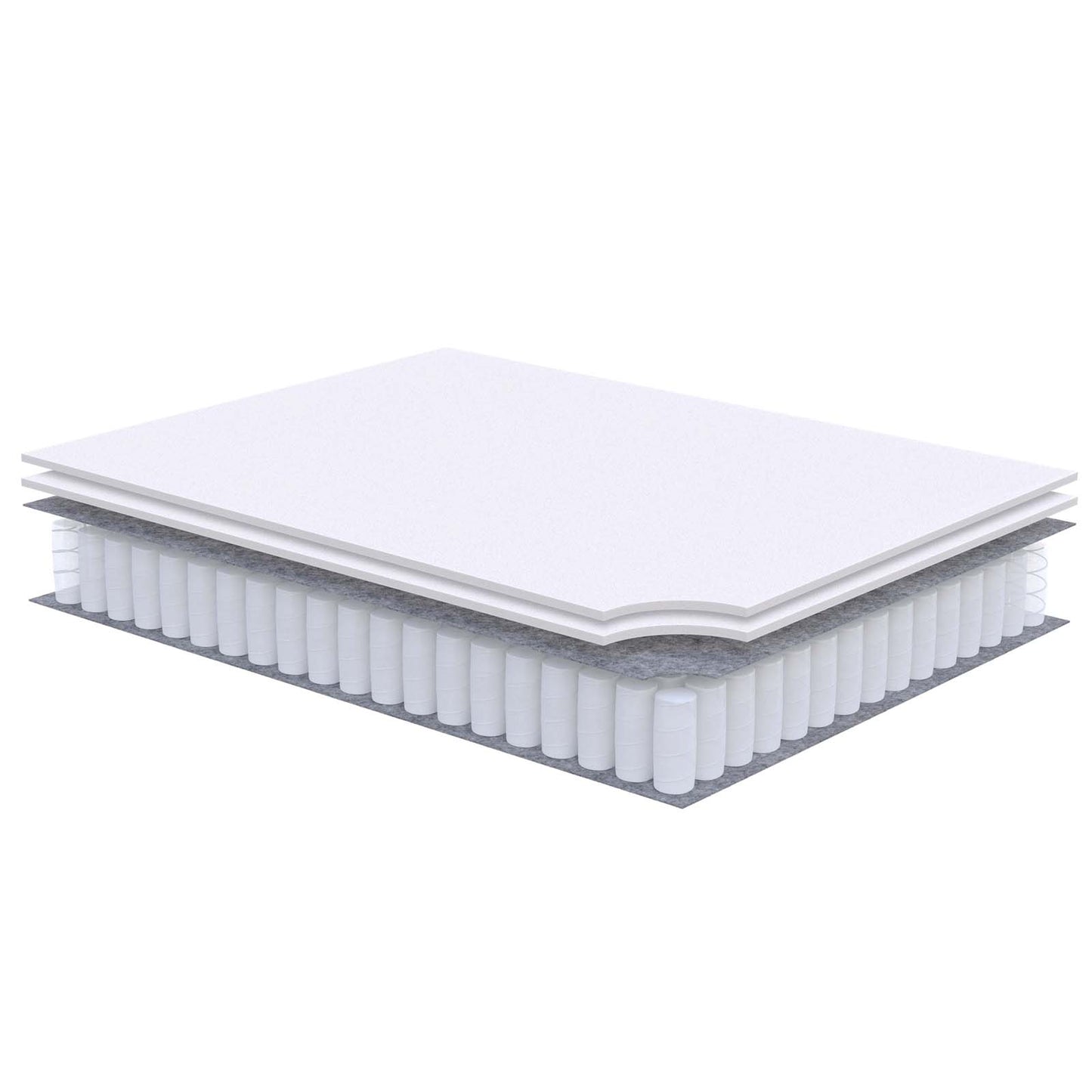 Jenna 10" Twin XL Innerspring Mattress, White, 22194
