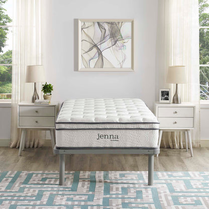 Jenna 10" Twin XL Innerspring Mattress, White, 22194