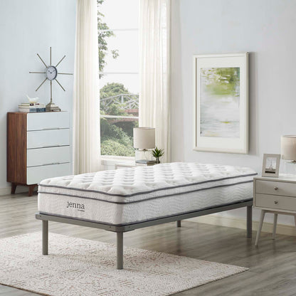 Jenna 10" Twin XL Innerspring Mattress, White, 22194