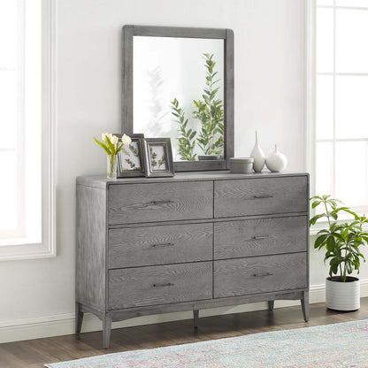 Georgia 2 Piece Bedroom Set, Wood, Grey Gray, 22199