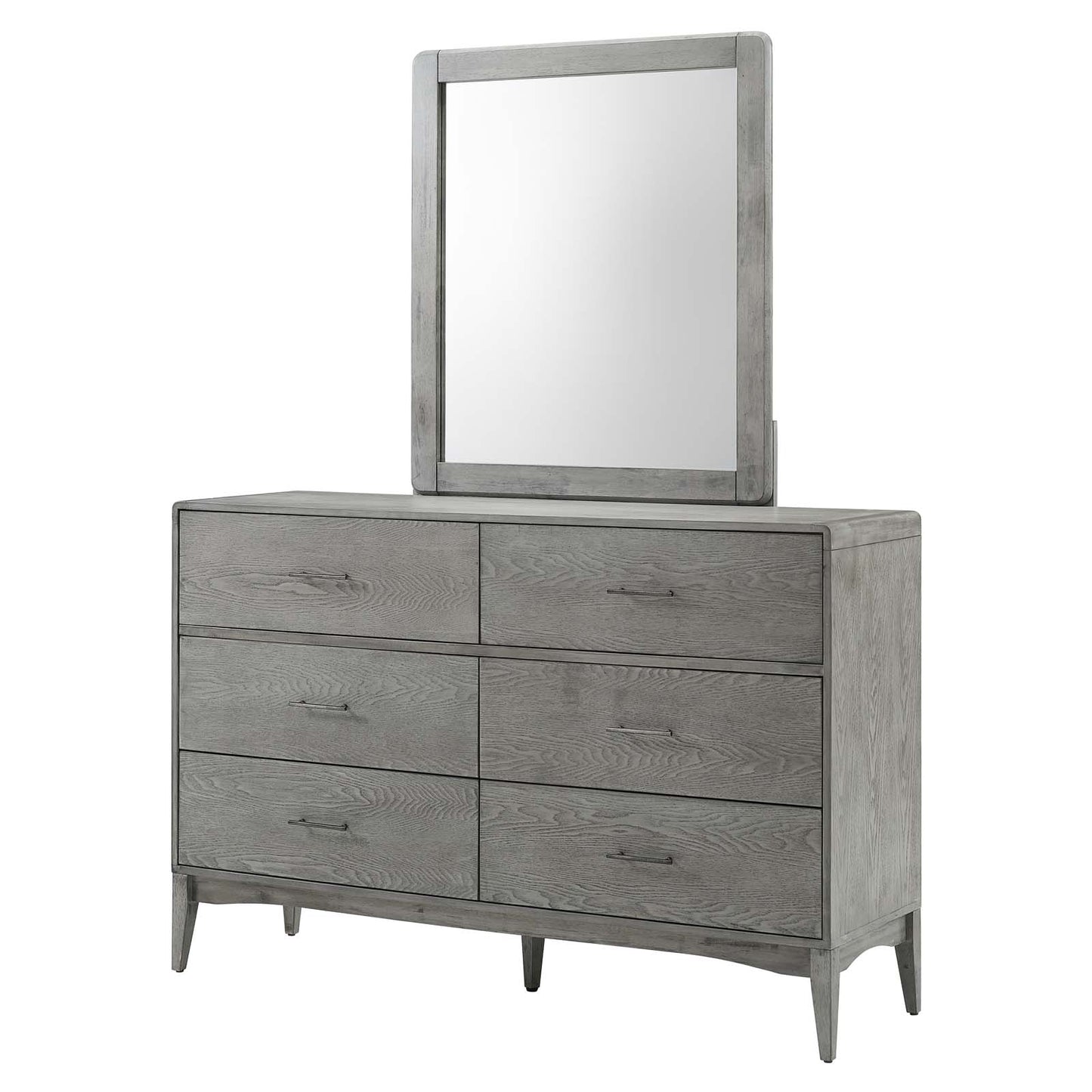 Georgia 2 Piece Bedroom Set, Wood, Grey Gray, 22199