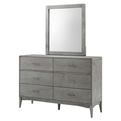 Georgia 2 Piece Bedroom Set, Wood, Grey Gray, 22199