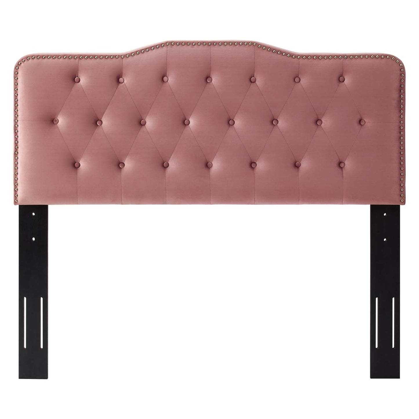 Sophia Tufted Performance Velvet King/California King Headboard, Velvet, Pink, 22280