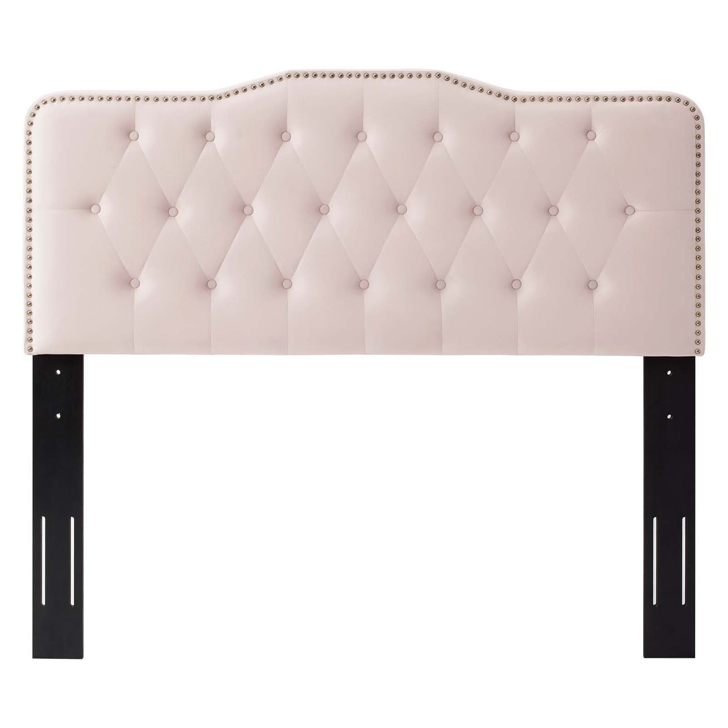 Sophia Tufted Performance Velvet King/California King Headboard, Velvet, Pink, 22284
