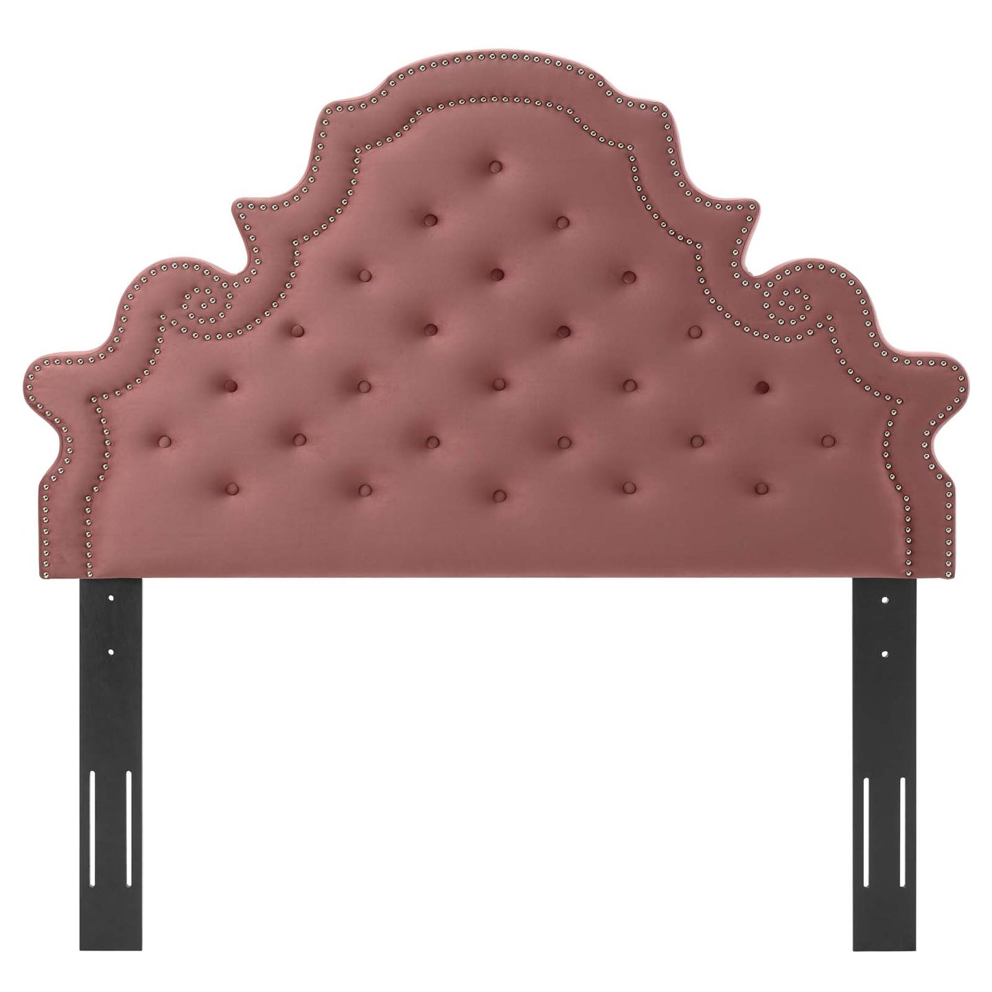 Diana Tufted Performance Velvet Twin Headboard, Velvet, Pink, 22319