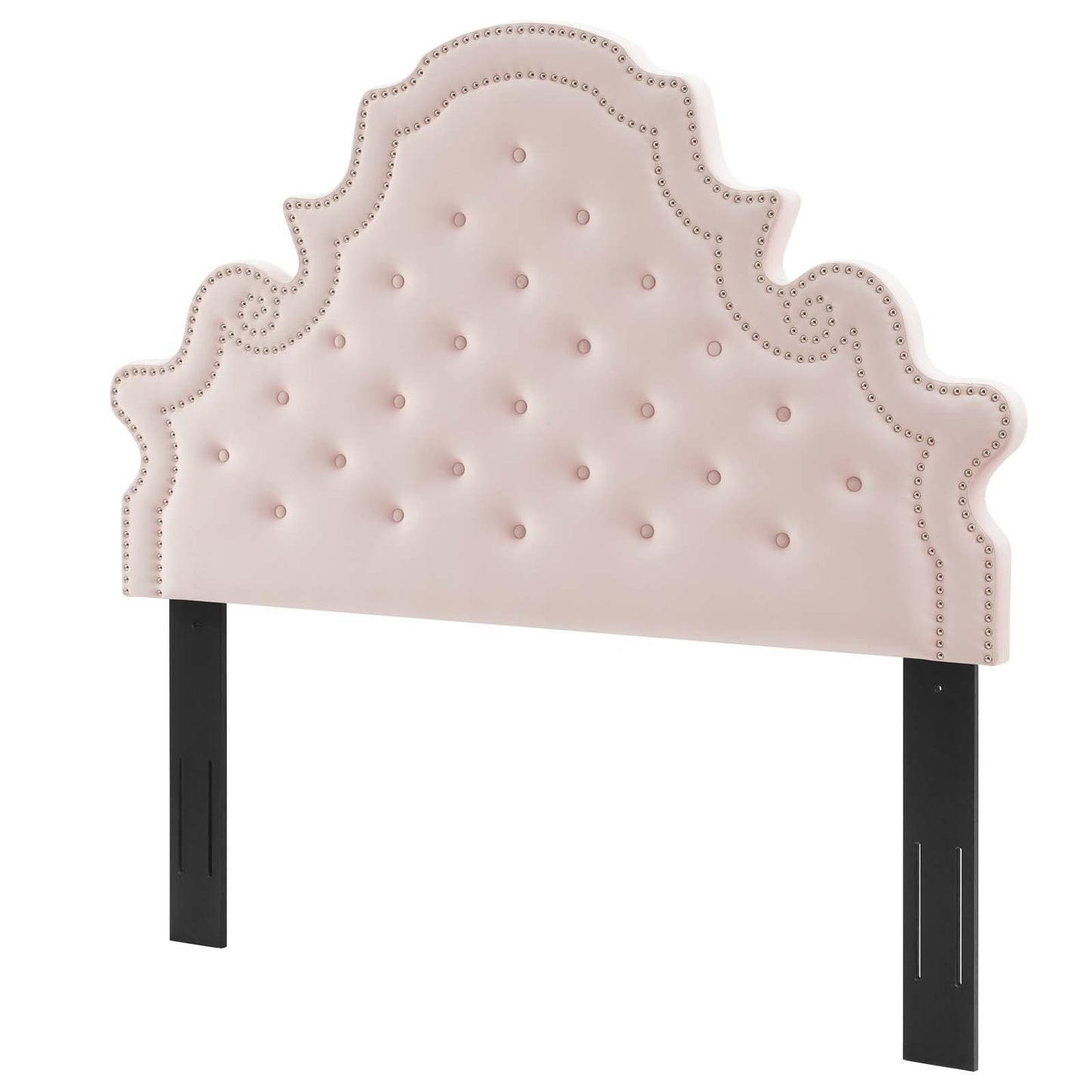 Diana Tufted Performance Velvet King/California King Headboard, Velvet, Pink, 22339