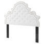 Diana Tufted Performance Velvet King/California King Headboard, Velvet, White, 22341