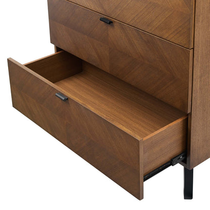 Kali 5-Piece Bedroom Set, Wood, Brown Walnut, 22342