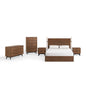 Kali 5-Piece Bedroom Set, Wood, Brown Walnut, 22342